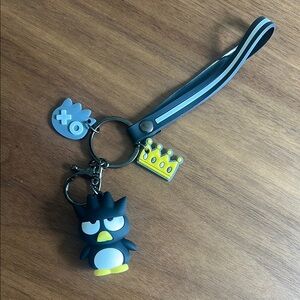Penguin Character Keychain with Blue Strap